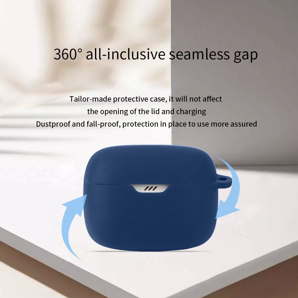 For JBL Tune Buds Earphone Silicone Case Anti-scratch Earbud Protective Cover with Buckle
