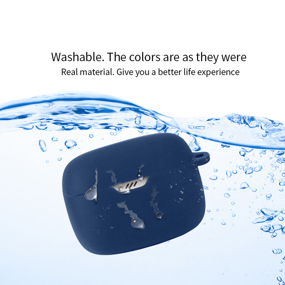 For JBL Tune Buds Earphone Silicone Case Anti-scratch Earbud Protective Cover with Buckle