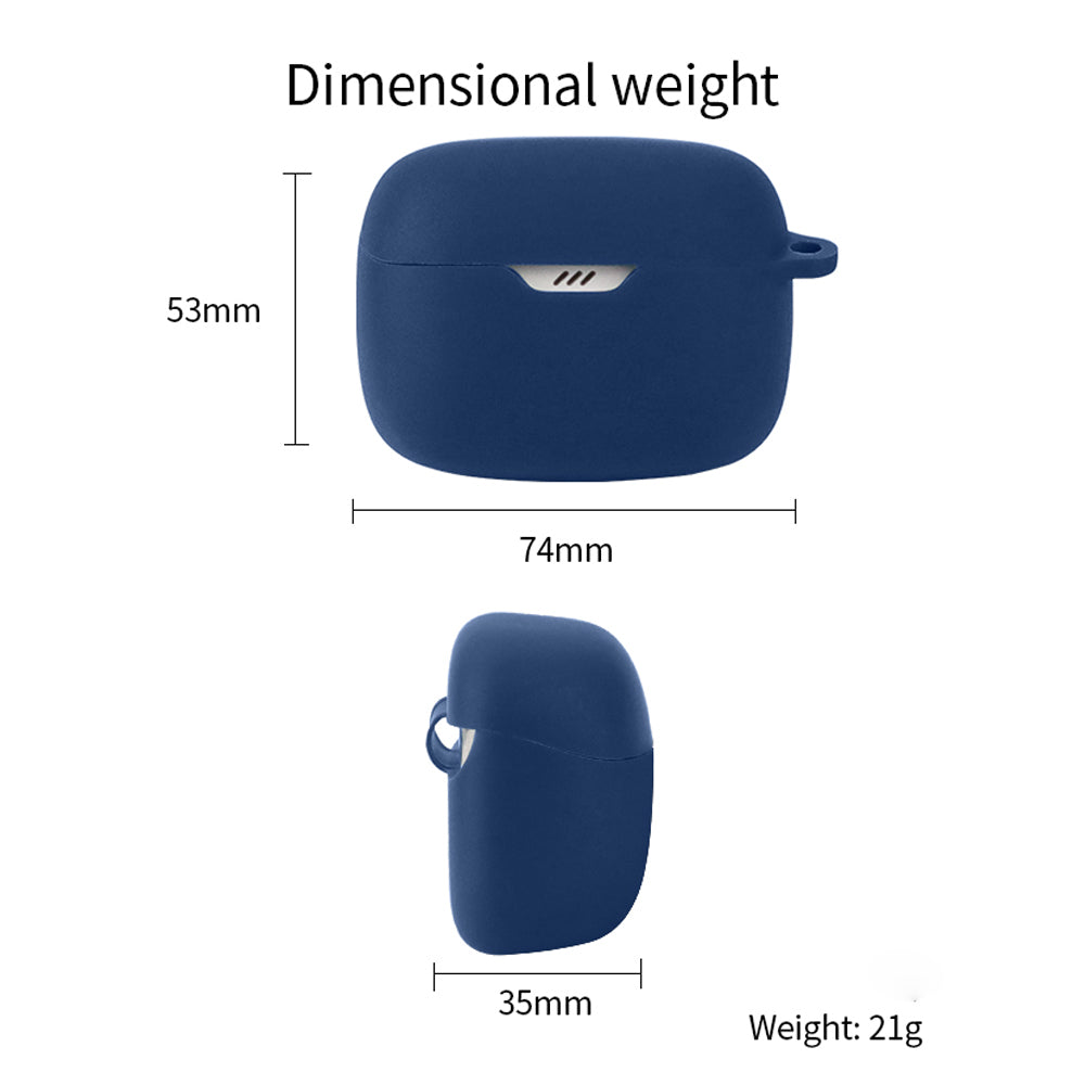 For JBL Tune Buds Earphone Silicone Case Anti-scratch Earbud Protective Cover with Buckle