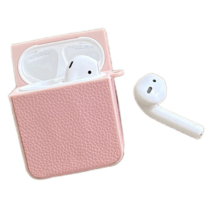 For Apple AirPods with Charging Case (2016) / (2019) / AirPods with Wireless Charging Case (2019) PU Leather TPU Case