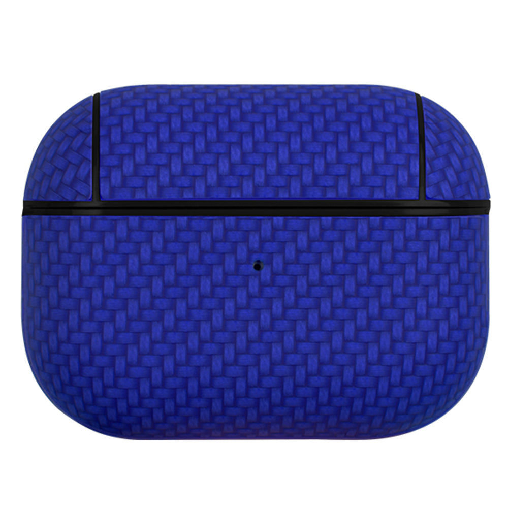For Apple AirPods Pro (Gen 2) (USB-C) / Pro 2 Earphone Case PU Leather Coated PC Earbud Anti-drop Cover with Carabiner