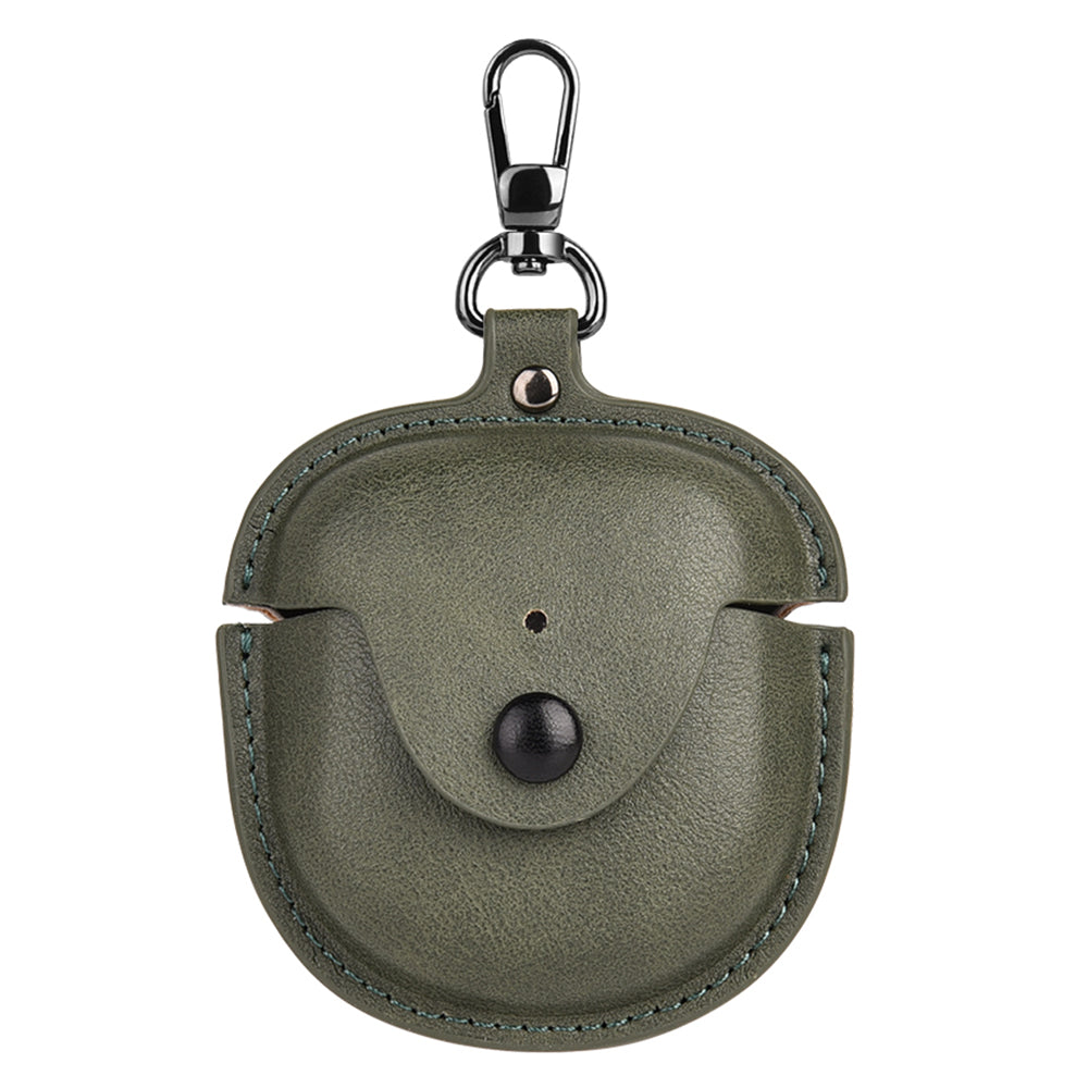 PU Leather Case for Bose QuietComfort Earbuds II Bluetooth Earphone Drop-proof Cover with Key Holder