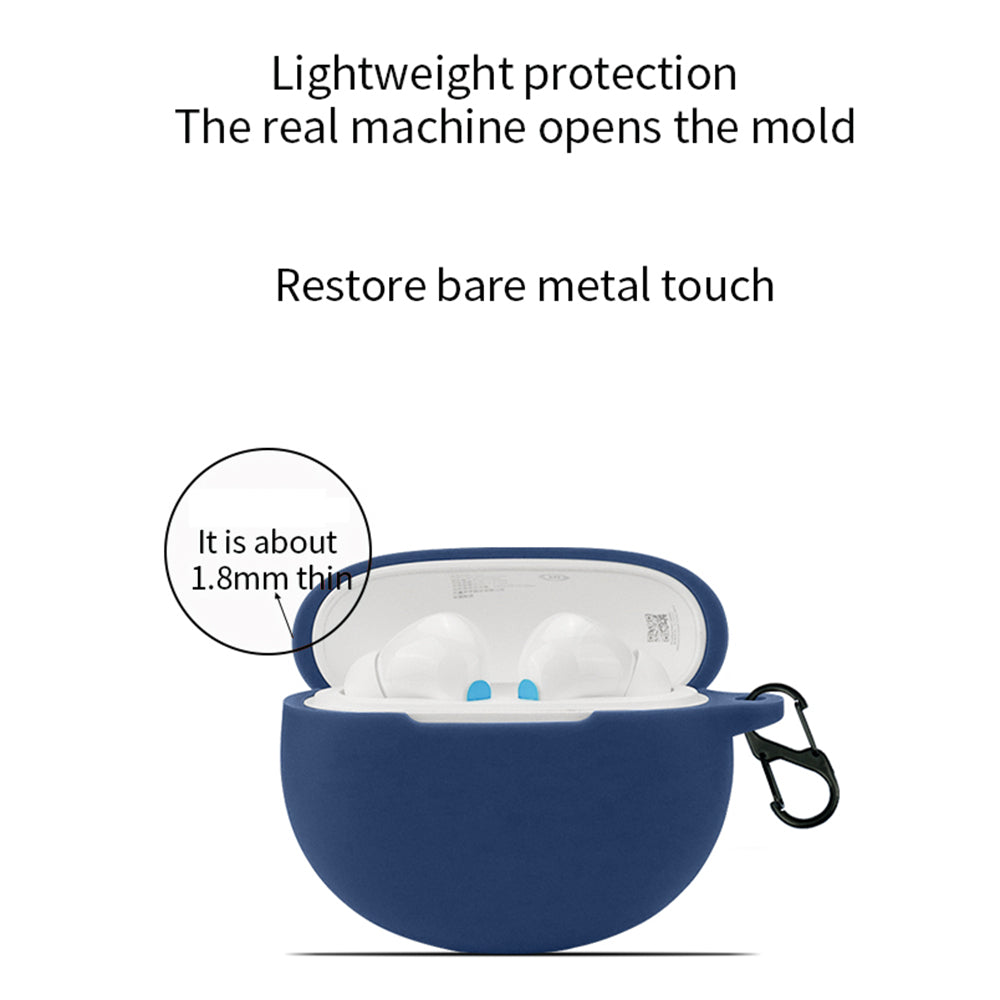 Silicone Protective Cover for Redmi Buds 4 Active Bluetooth Earphone Case with Anti-lost Buckle
