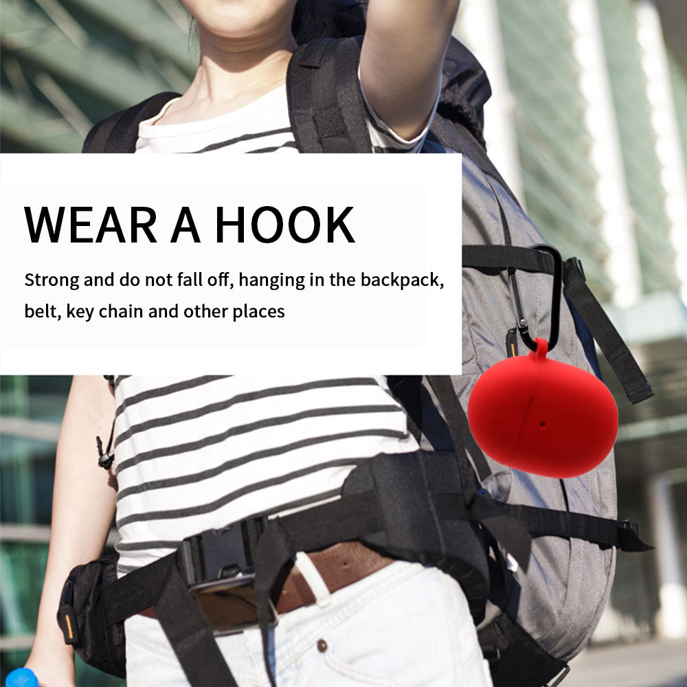 Silicone Earphones Case for Google Pixel Buds Pro Shockproof Portable Soft Cover with Keychain