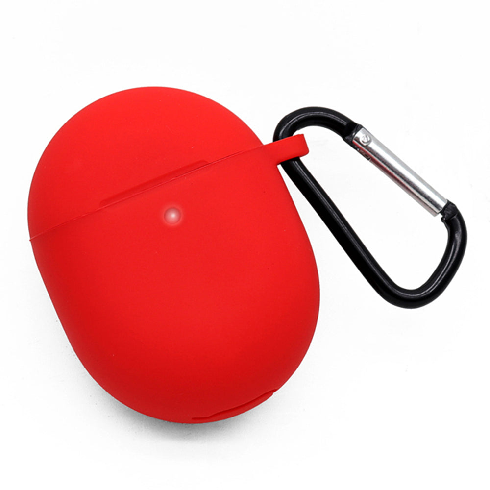 Silicone Earphones Case for Google Pixel Buds Pro Shockproof Portable Soft Cover with Keychain