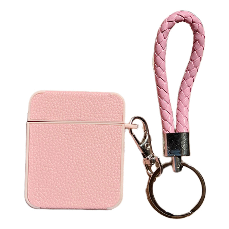 Earphone Case for Apple AirPods with Charging Case (2016) / (2019) / AirPods with Wireless Charging Case (2019) Leather+TPU Litchi Texture Cover
