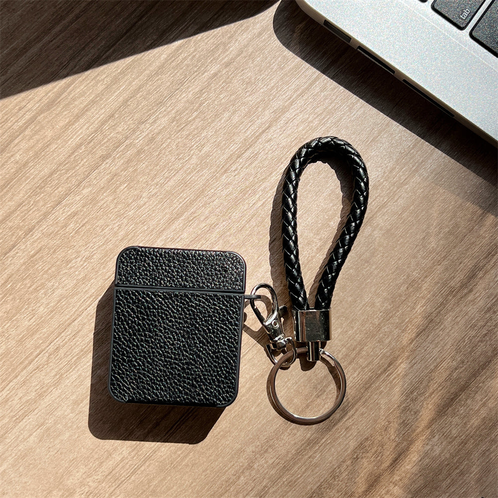 Earphone Case for Apple AirPods with Charging Case (2016) / (2019) / AirPods with Wireless Charging Case (2019) Leather+TPU Litchi Texture Cover