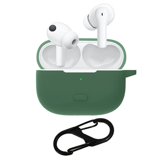 For vivo TWS 2 / 2e Bluetooth Earphone Silicone Protective Cover with Anti-lost Buckle