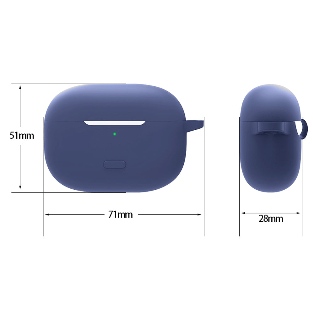 For vivo TWS 2 / 2e Bluetooth Earphone Silicone Protective Cover with Anti-lost Buckle