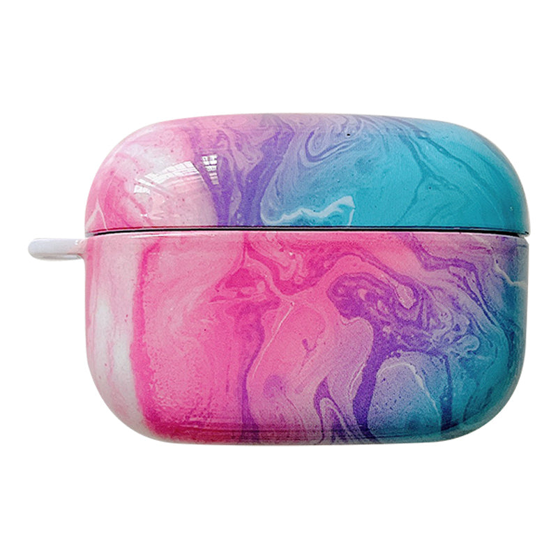 For Sony LinkBuds S Marble Pattern Bluetooth Earphone Anti-drop PC Case Protective Cover