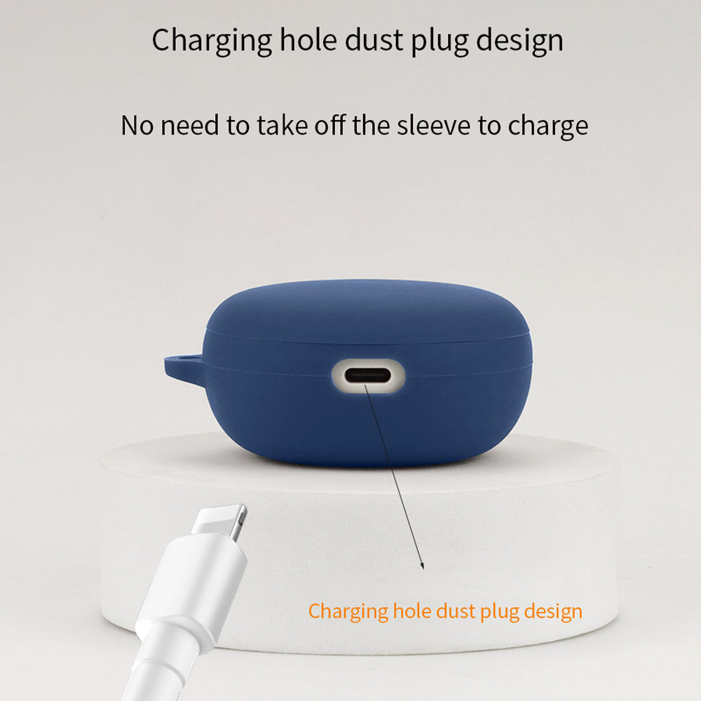 For iFLYBUDS Nano+ Bluetooth Earphone Cover Silicone Dustproof Case with Anti-lost Buckle