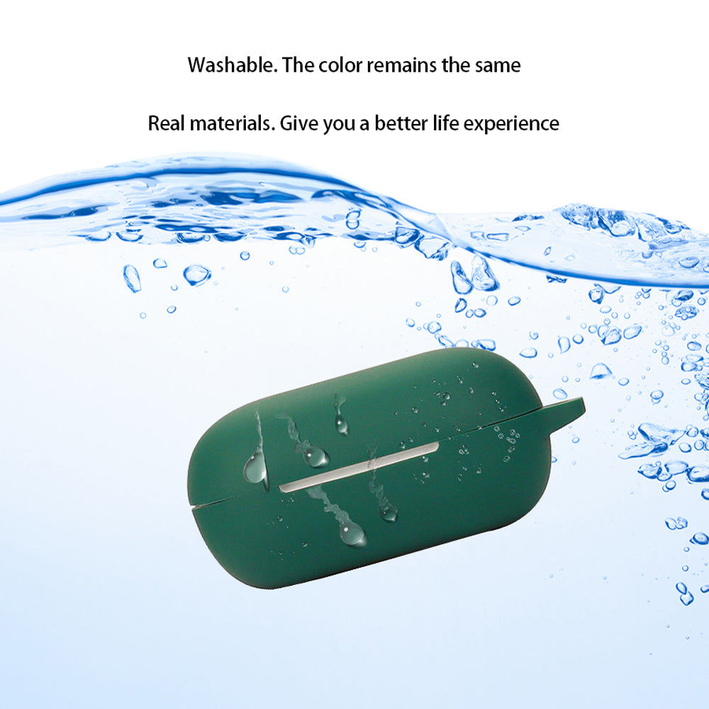 Dustproof Case for QCY ArcBuds Lite Bluetooth Earphone Silicone Cover with Anti-lost Buckle