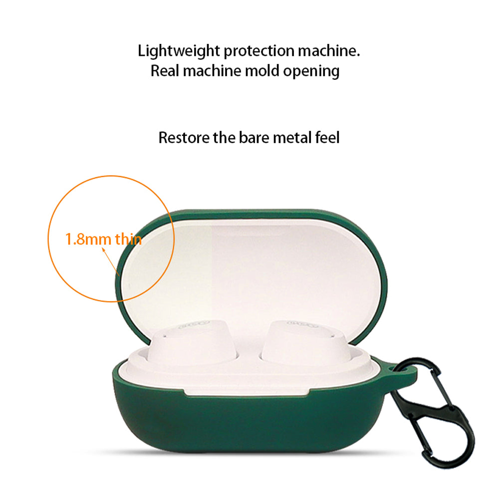 Dustproof Case for QCY ArcBuds Lite Bluetooth Earphone Silicone Cover with Anti-lost Buckle