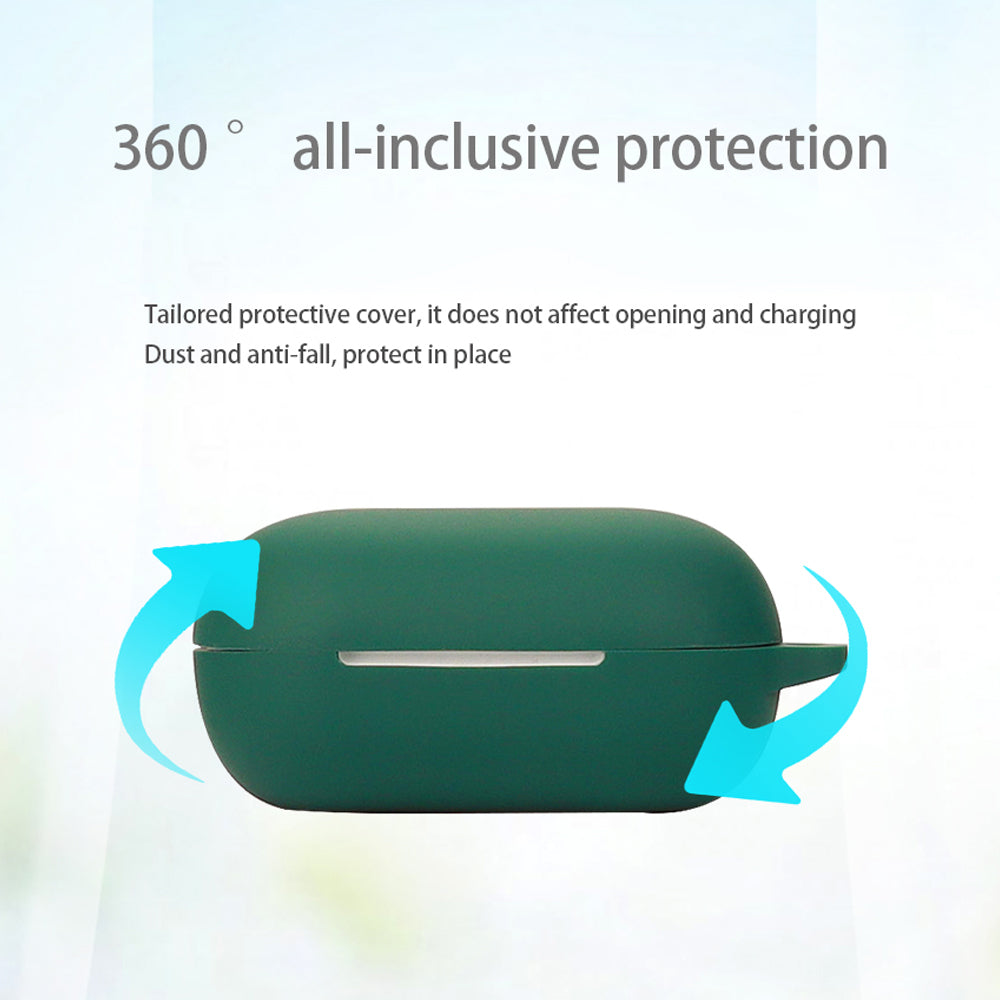 Dustproof Case for QCY ArcBuds Lite Bluetooth Earphone Silicone Cover with Anti-lost Buckle