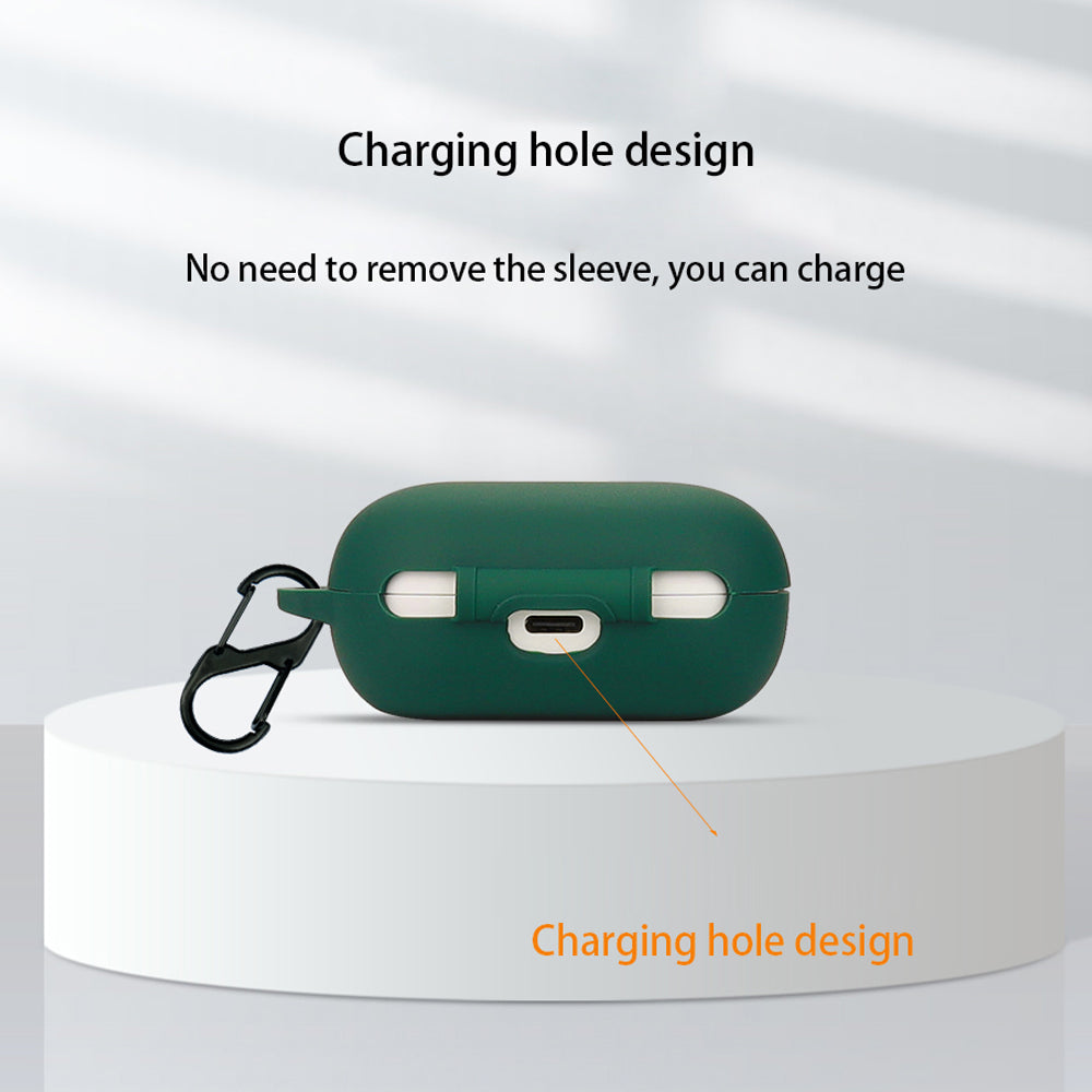 Dustproof Case for QCY ArcBuds Lite Bluetooth Earphone Silicone Cover with Anti-lost Buckle