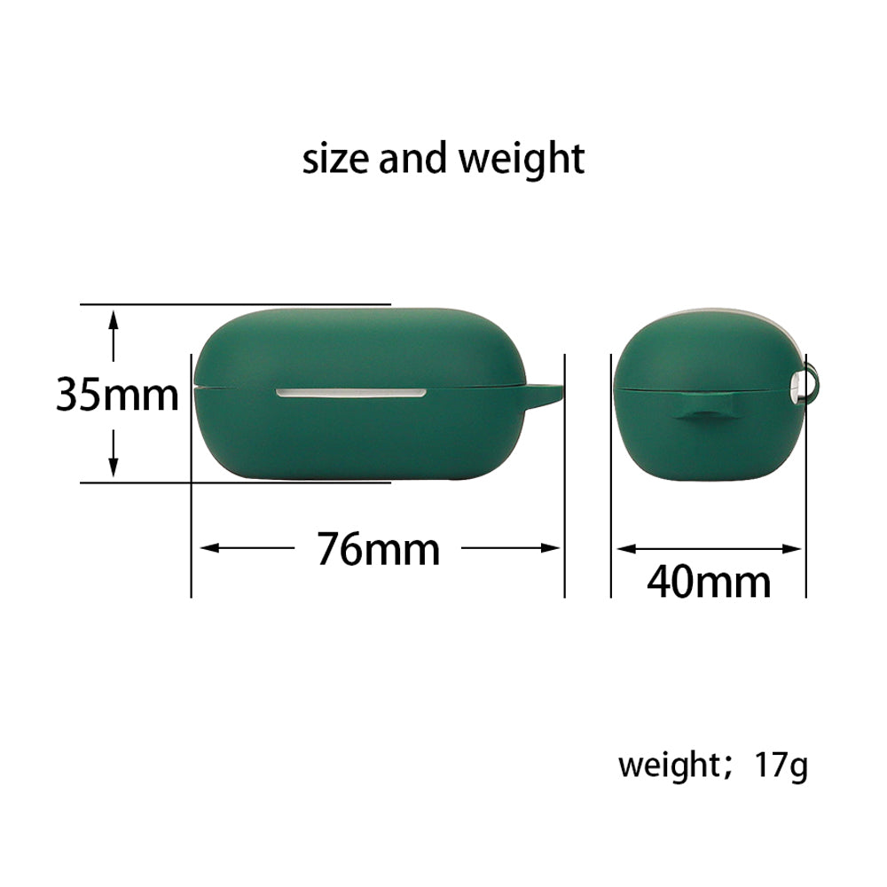 Dustproof Case for QCY ArcBuds Lite Bluetooth Earphone Silicone Cover with Anti-lost Buckle