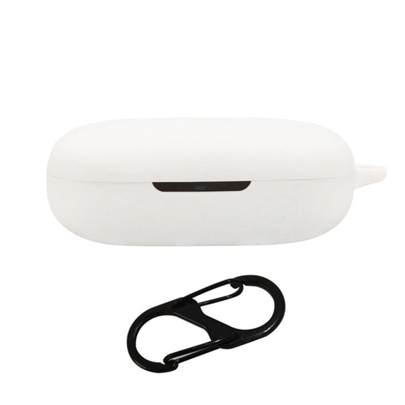 For 1MORE S50 Silicone Sleeve Drop Protection Cover Wireless Headphone Case with Hanging Buckle