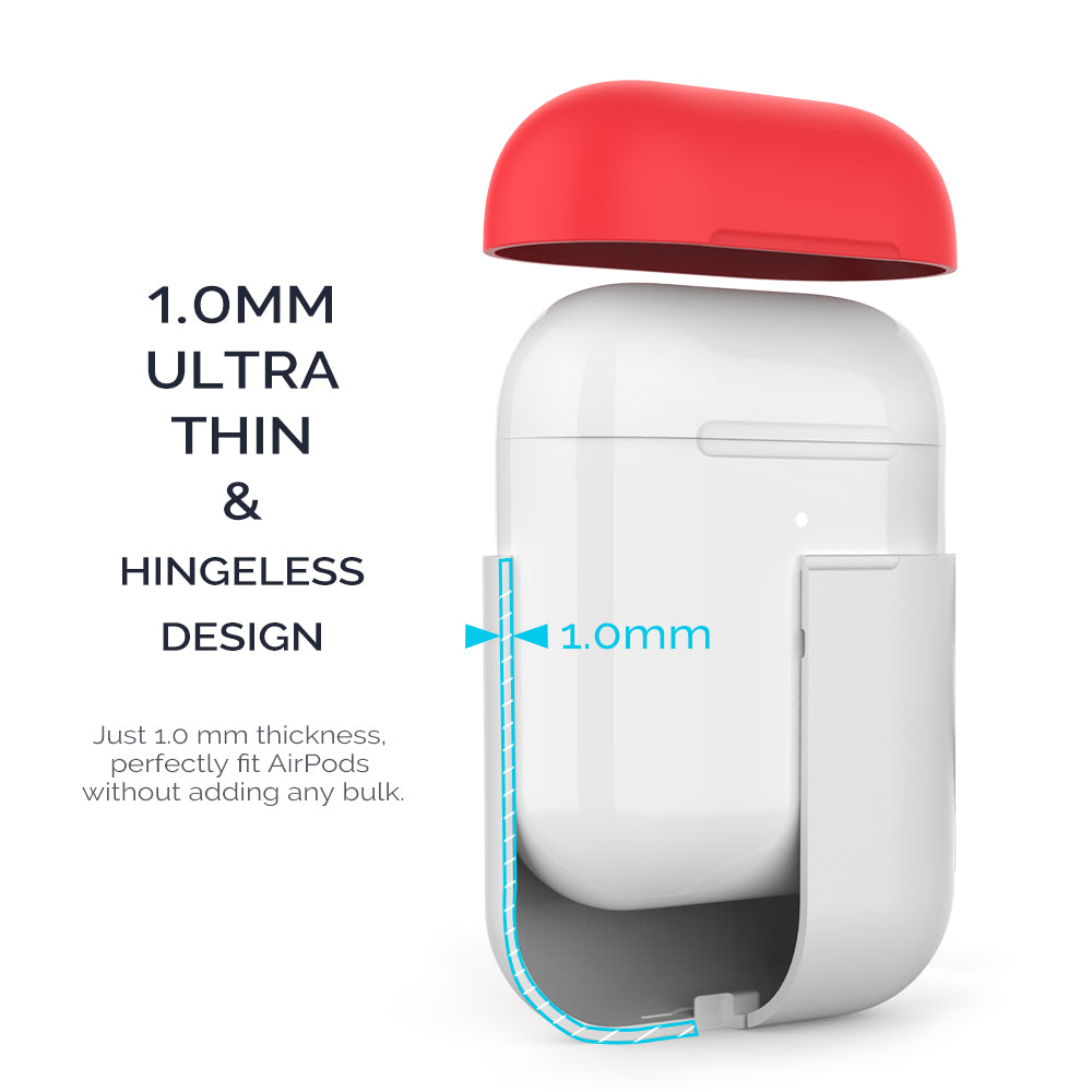 AHASTYLE PT38 Earphone Case for AirPods with Charging Case (2016) / (2019) / AirPods with Wireless Charging Case (2019) Earbud Silicone Cover