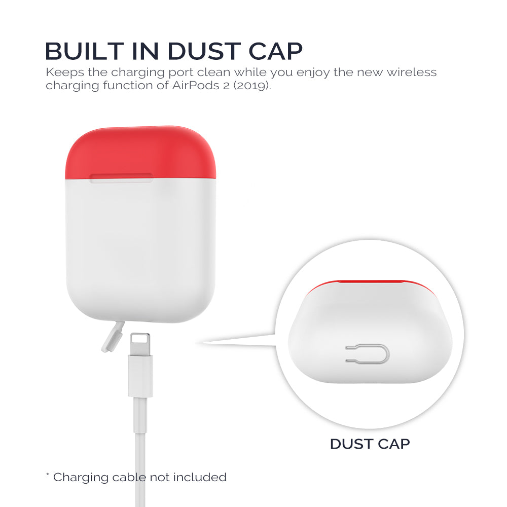AHASTYLE PT38 Earphone Case for AirPods with Charging Case (2016) / (2019) / AirPods with Wireless Charging Case (2019) Earbud Silicone Cover