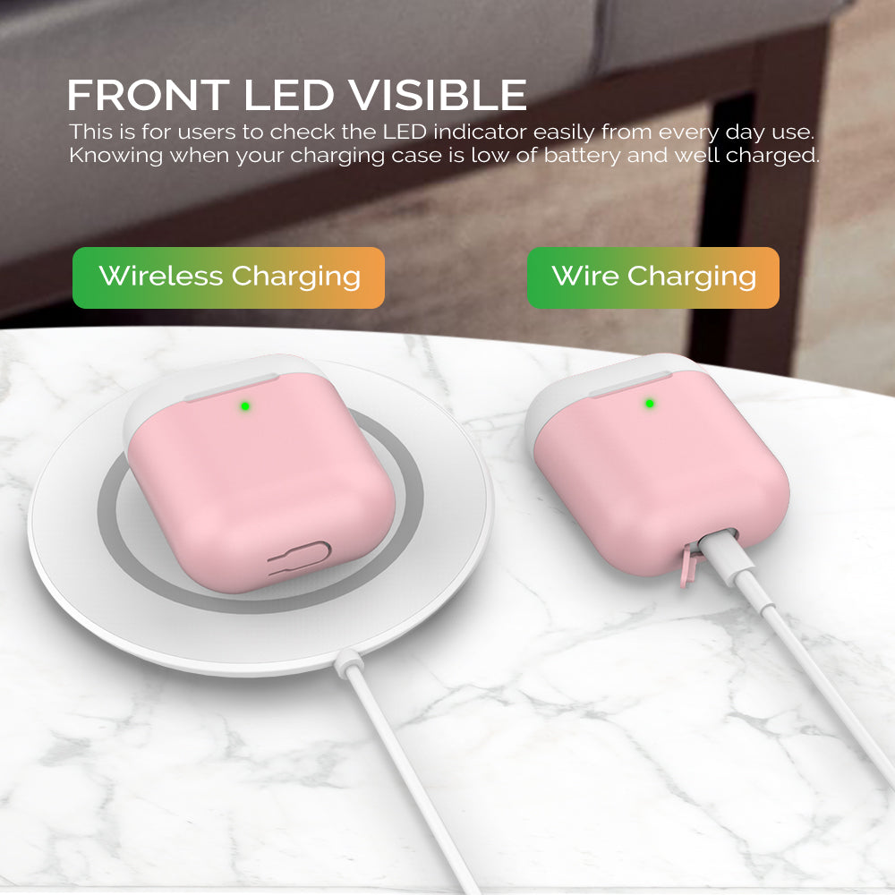 AHASTYLE PT38 Earphone Case for AirPods with Charging Case (2016) / (2019) / AirPods with Wireless Charging Case (2019) Earbud Silicone Cover