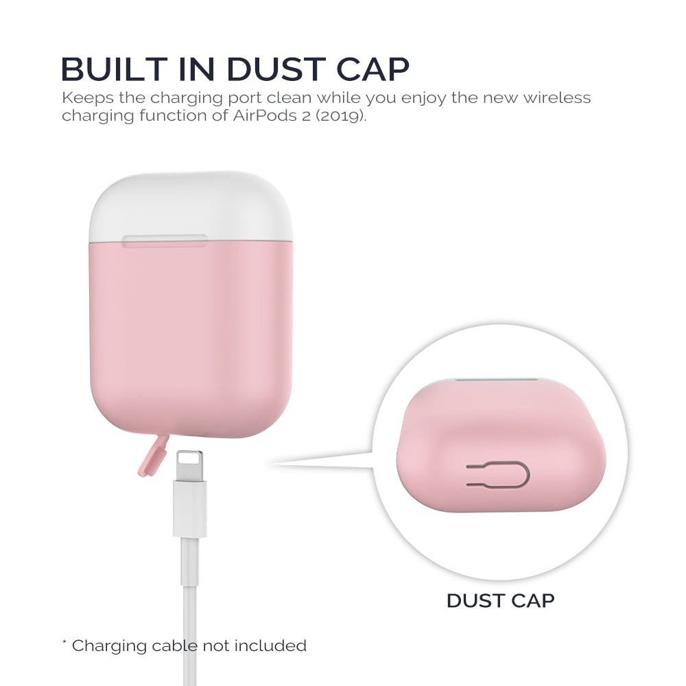 AHASTYLE PT38 Earphone Case for AirPods with Charging Case (2016) / (2019) / AirPods with Wireless Charging Case (2019) Earbud Silicone Cover