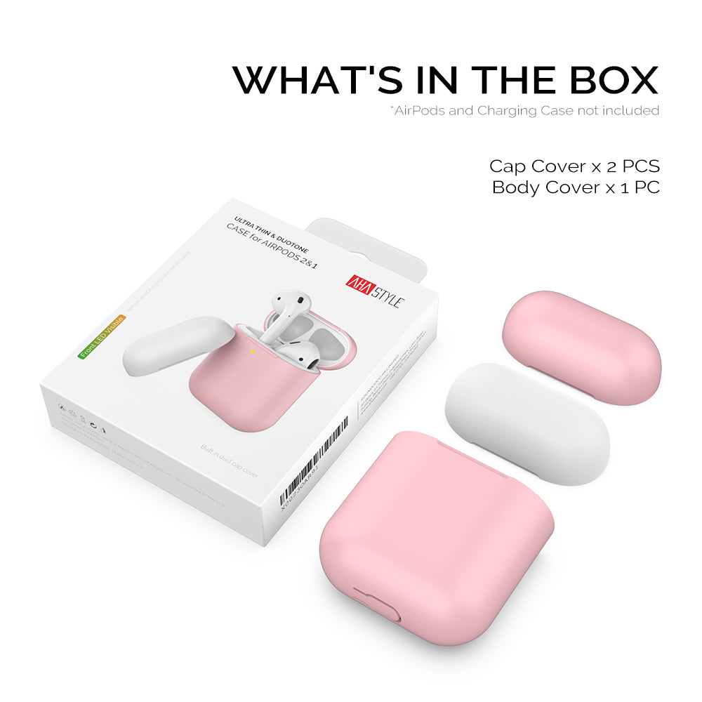 AHASTYLE PT38 Earphone Case for AirPods with Charging Case (2016) / (2019) / AirPods with Wireless Charging Case (2019) Earbud Silicone Cover