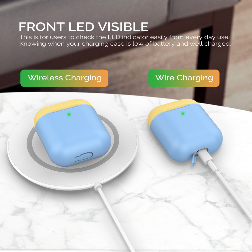 AHASTYLE PT38 Earphone Case for AirPods with Charging Case (2016) / (2019) / AirPods with Wireless Charging Case (2019) Earbud Silicone Cover