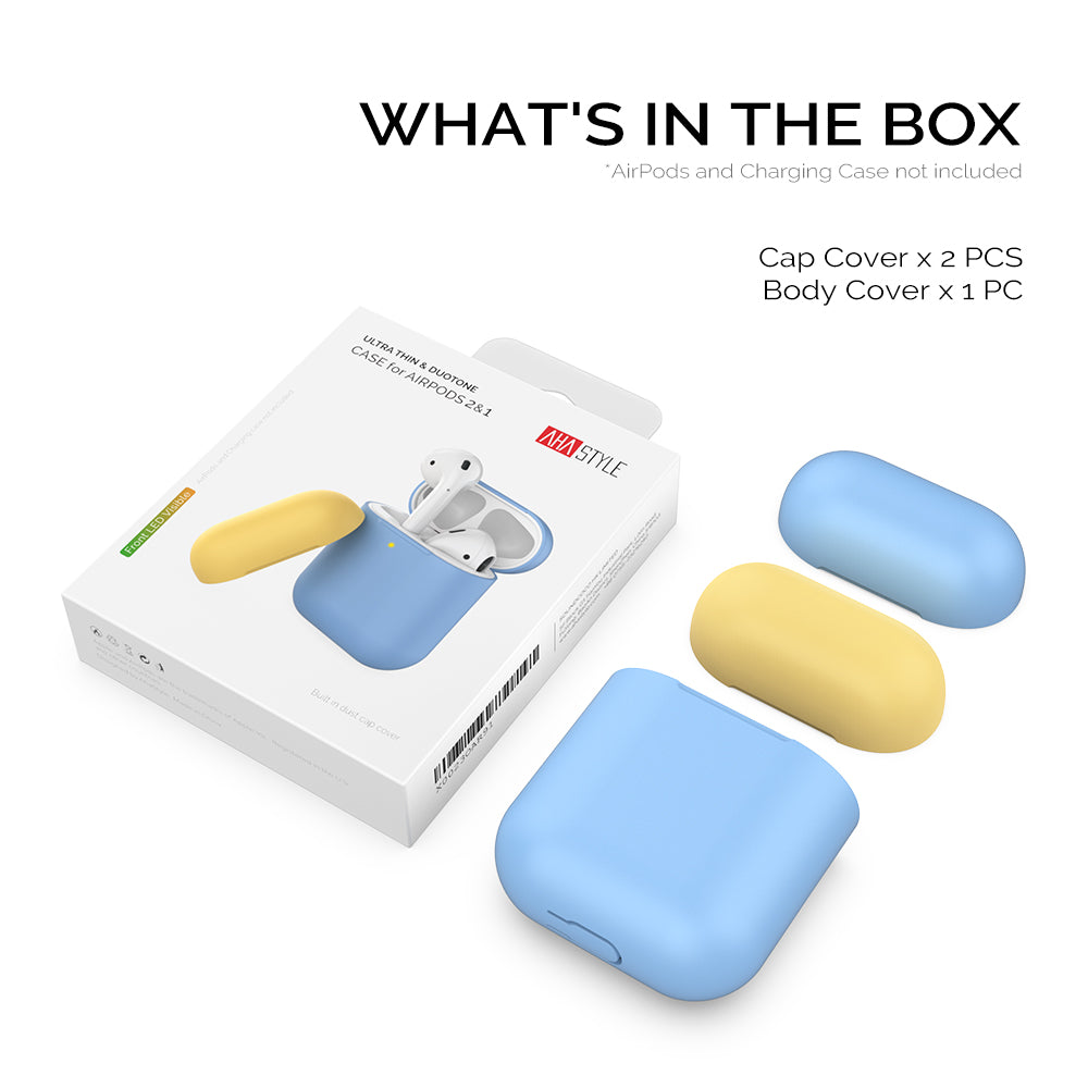 AHASTYLE PT38 Earphone Case for AirPods with Charging Case (2016) / (2019) / AirPods with Wireless Charging Case (2019) Earbud Silicone Cover