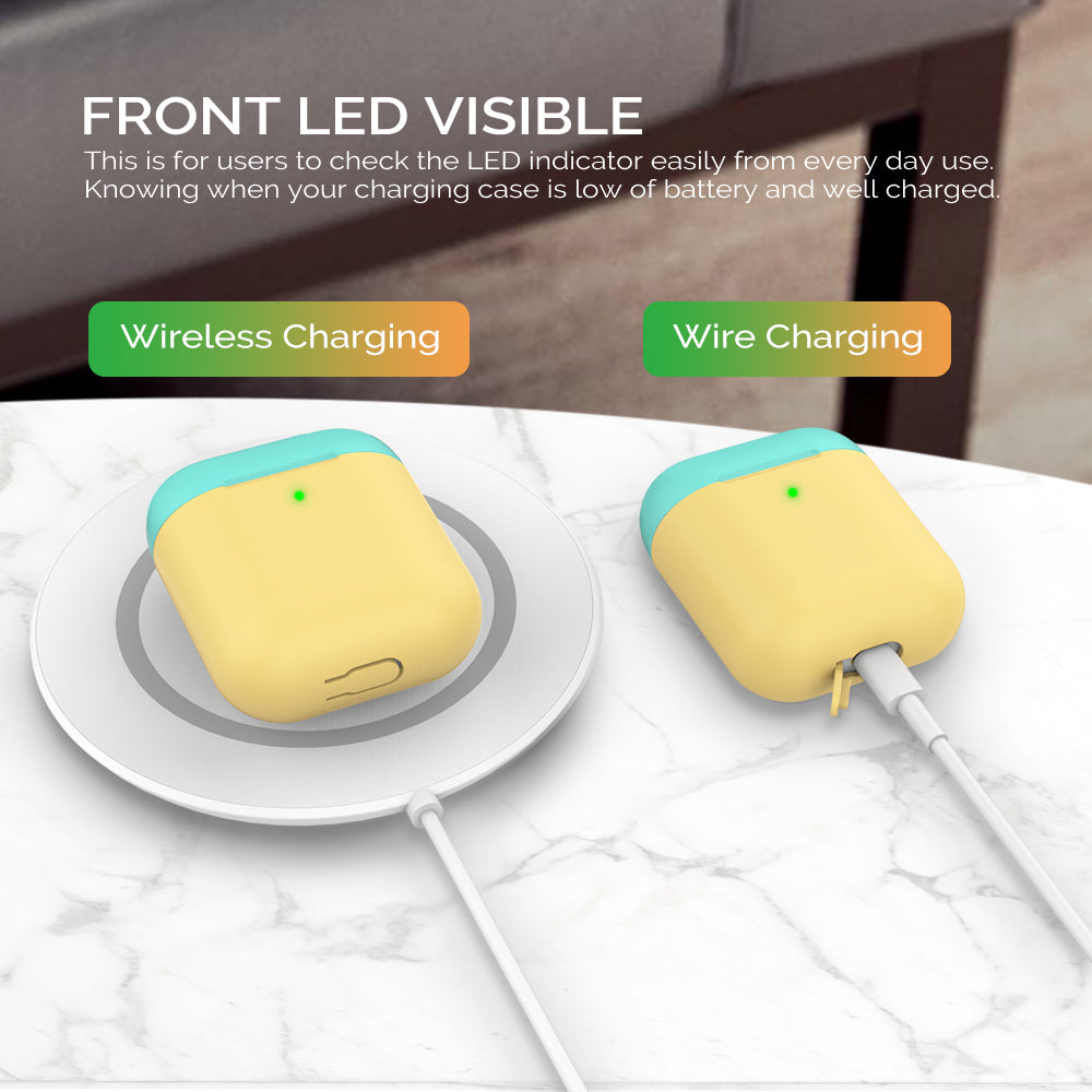 AHASTYLE PT38 Earphone Case for AirPods with Charging Case (2016) / (2019) / AirPods with Wireless Charging Case (2019) Earbud Silicone Cover