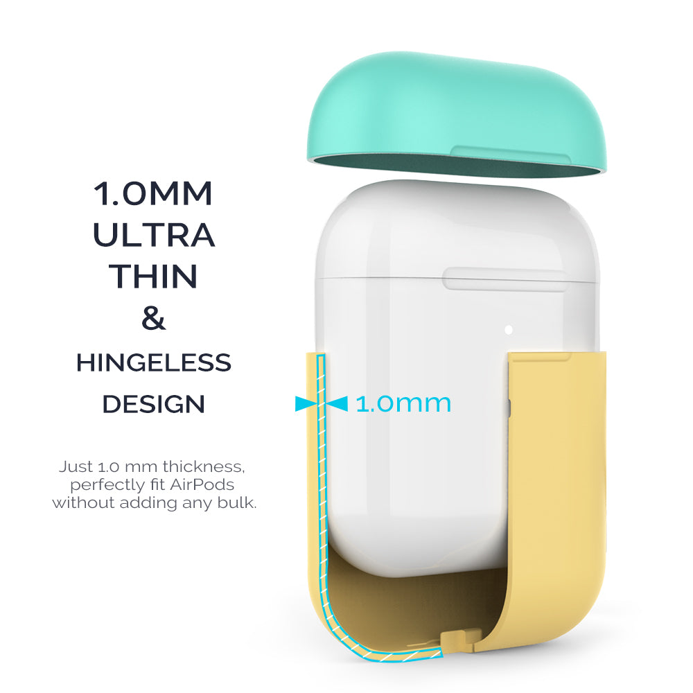 AHASTYLE PT38 Earphone Case for AirPods with Charging Case (2016) / (2019) / AirPods with Wireless Charging Case (2019) Earbud Silicone Cover