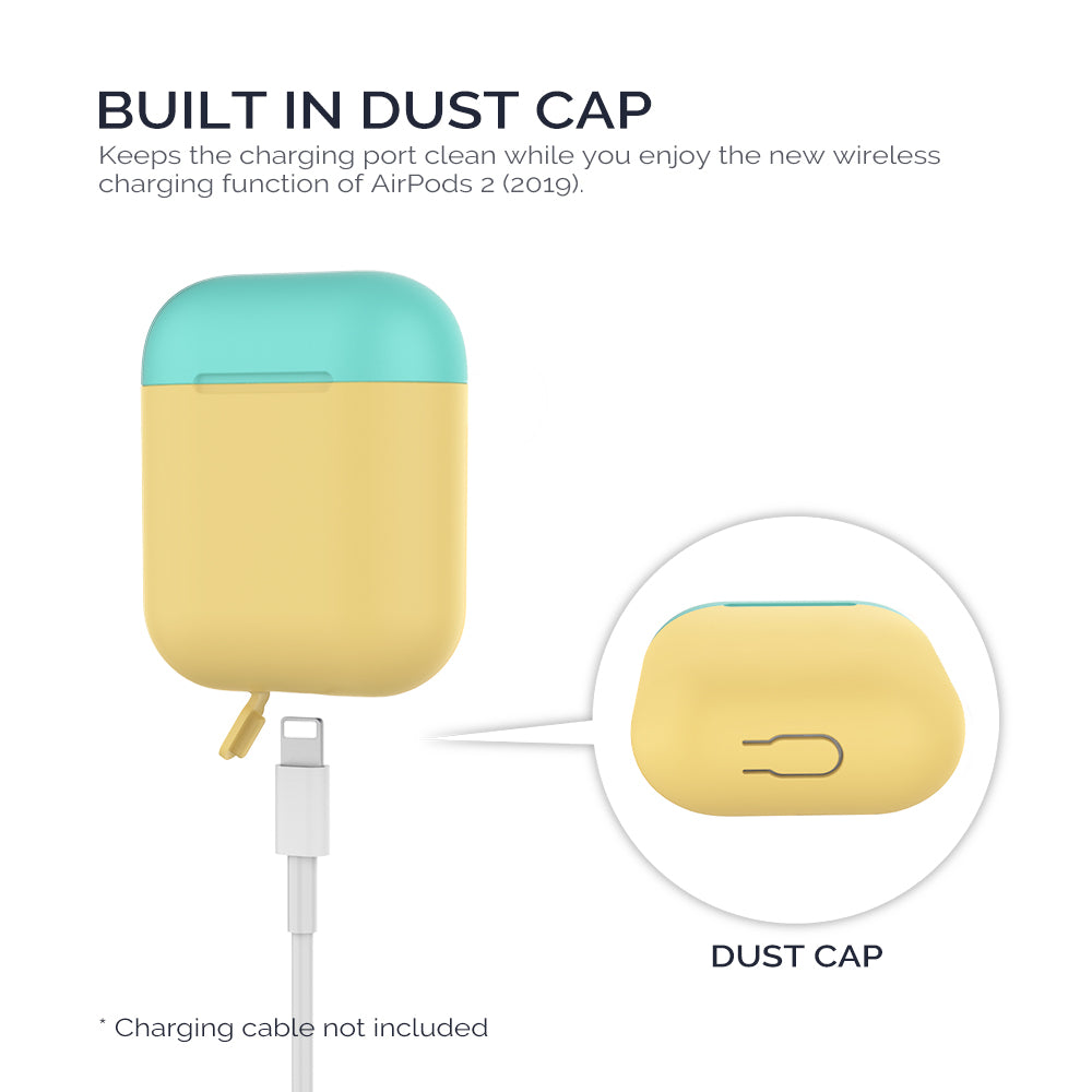 AHASTYLE PT38 Earphone Case for AirPods with Charging Case (2016) / (2019) / AirPods with Wireless Charging Case (2019) Earbud Silicone Cover