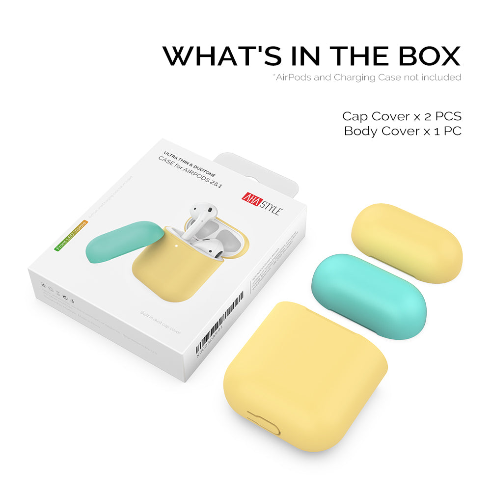 AHASTYLE PT38 Earphone Case for AirPods with Charging Case (2016) / (2019) / AirPods with Wireless Charging Case (2019) Earbud Silicone Cover