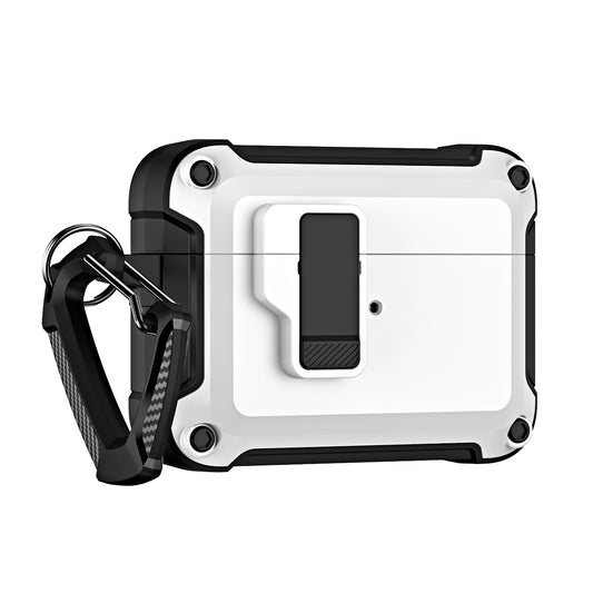 For AirPods Pro (Gen 2) (USB-C) / Pro 2 Shockproof TPU+PC Case Bluetooth Earbuds Charging Case Cover with Buckle