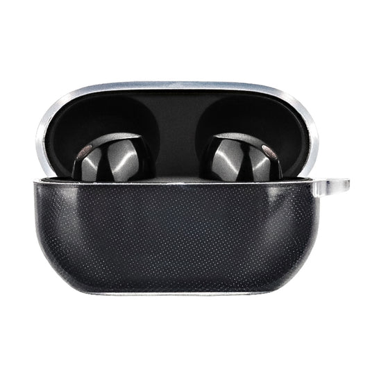 For Sony WF-1000XM5 Charging Bin Sleeve Clear Bluetooth Earphone TPU Case Cover with Buckle