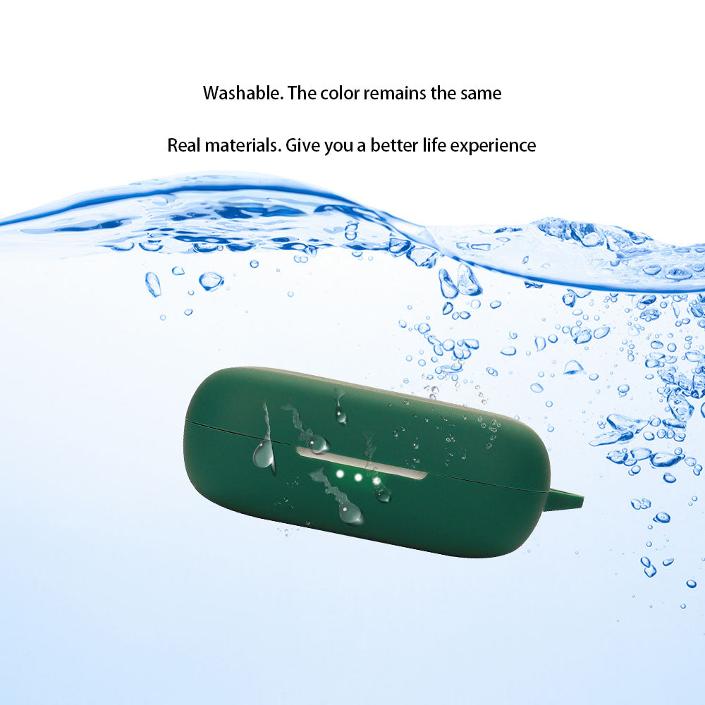 For SoundPEATS GoFree Bluetooth Earphone Silicone Case Shockproof Headphone Charging Bin Cover with Buckle