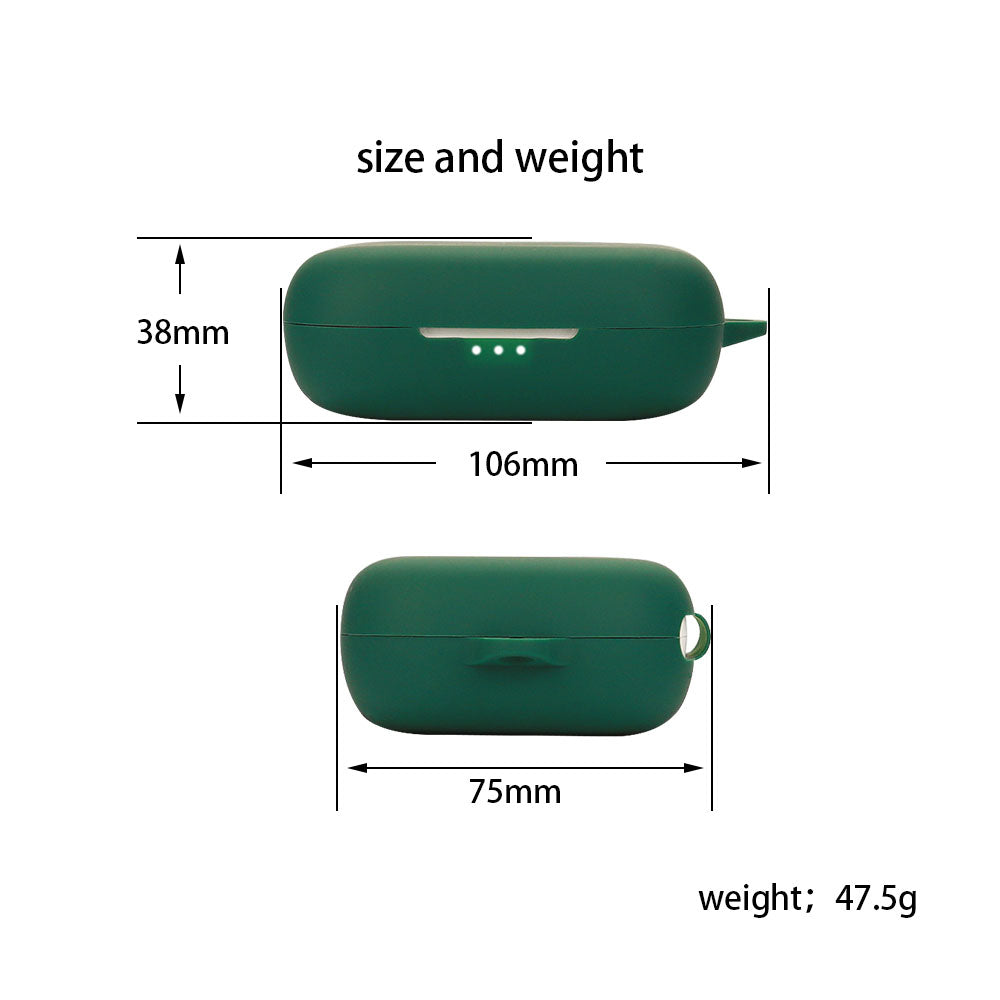 For SoundPEATS GoFree Bluetooth Earphone Silicone Case Shockproof Headphone Charging Bin Cover with Buckle