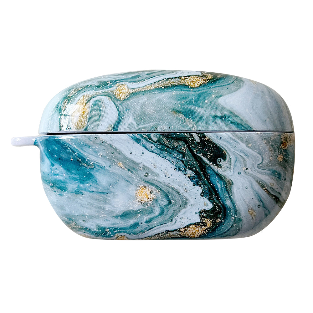 For Sony WF-1000XM5 Bluetooth Earphone PC Protective Case Marble Pattern Earbud Cover