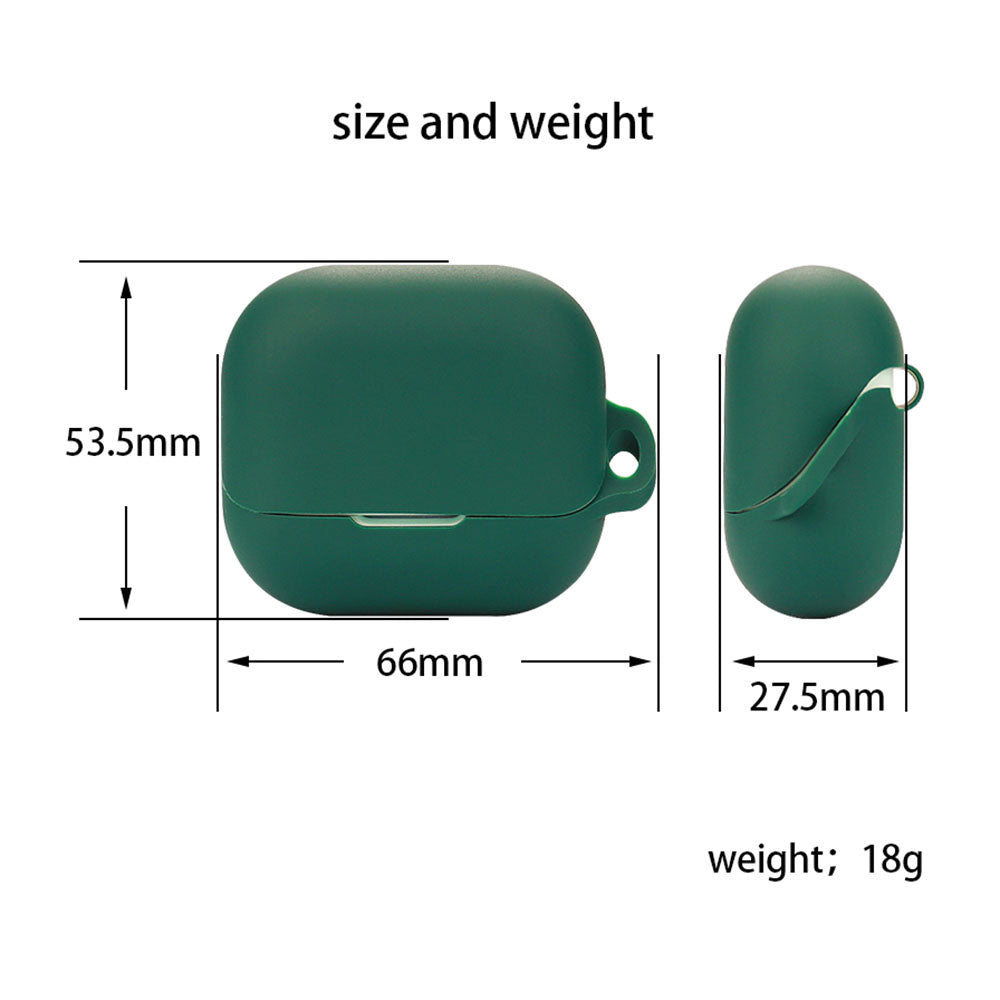 For Libratone AIR+3 Bluetooth Earphone Anti-drop Case Silicone Protective Cover with Anti-lost Buckle