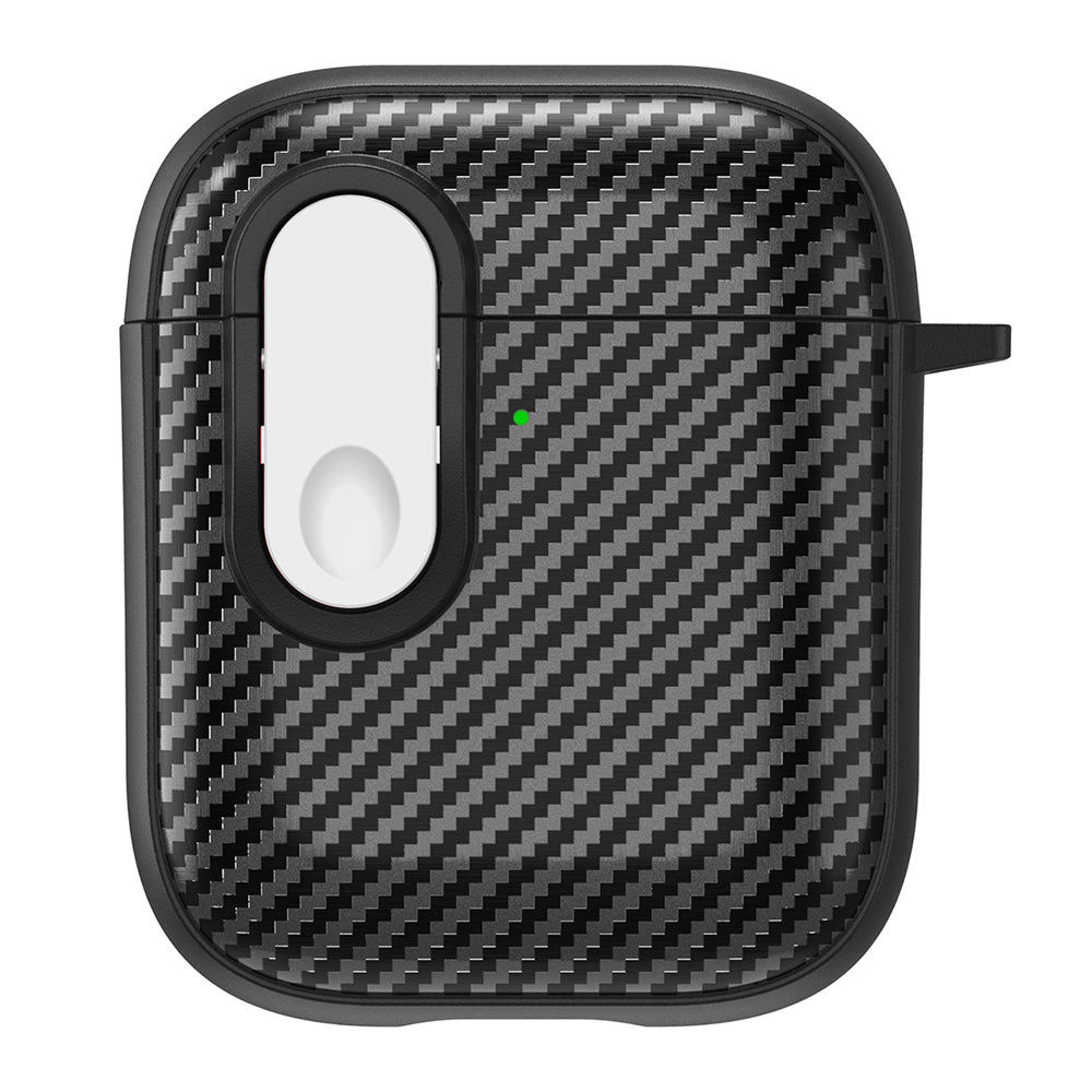 Earphone Protective Case for Apple AirPods with Charging Case (2016) / (2019) / AirPods with Wireless Charging Case (2019) , Buckle Design TPU+PC Cover
