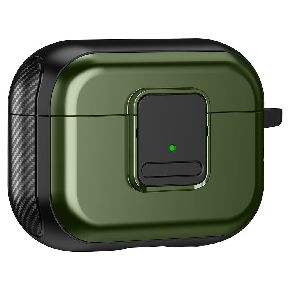 For Apple AirPods Pro 2 Magnetic Charging Earphone TPU Case Buckle Earbud Cover with Carabiner