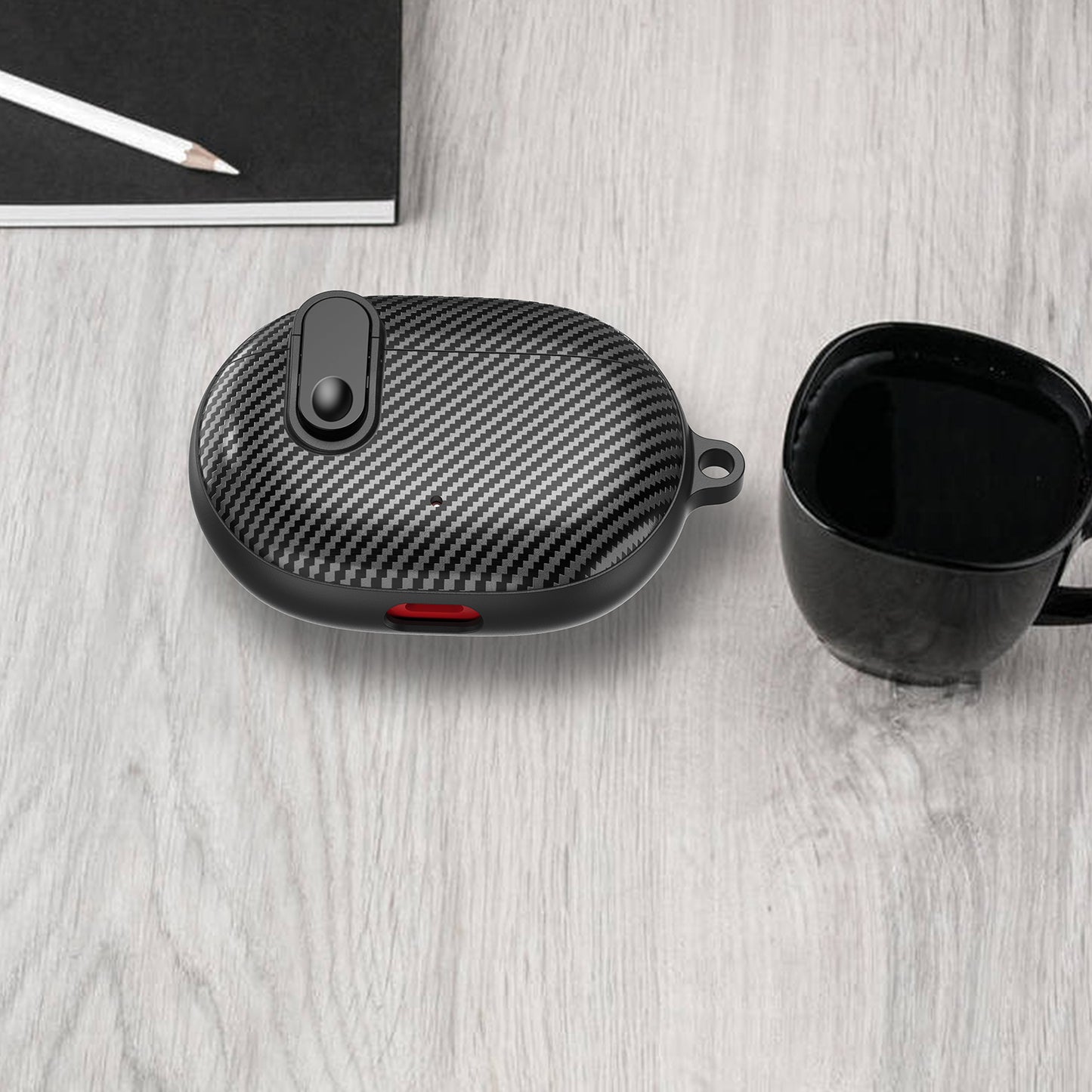 For Beats Wireless Bluetooth Earphone Cover Carbon Fiber Texture TPU+PC Case Headphone Sleeve