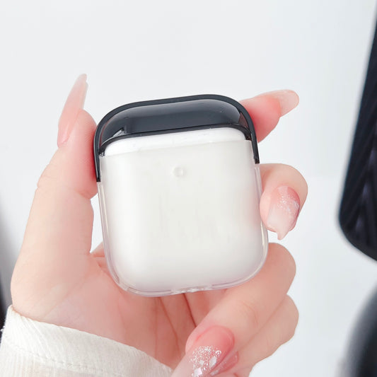 TPU + PC Case for Apple AirPods with Charging Case (2016) / (2019) / AirPods with Wireless Charging Case (2019) , Earphone Protective Cover with Strap