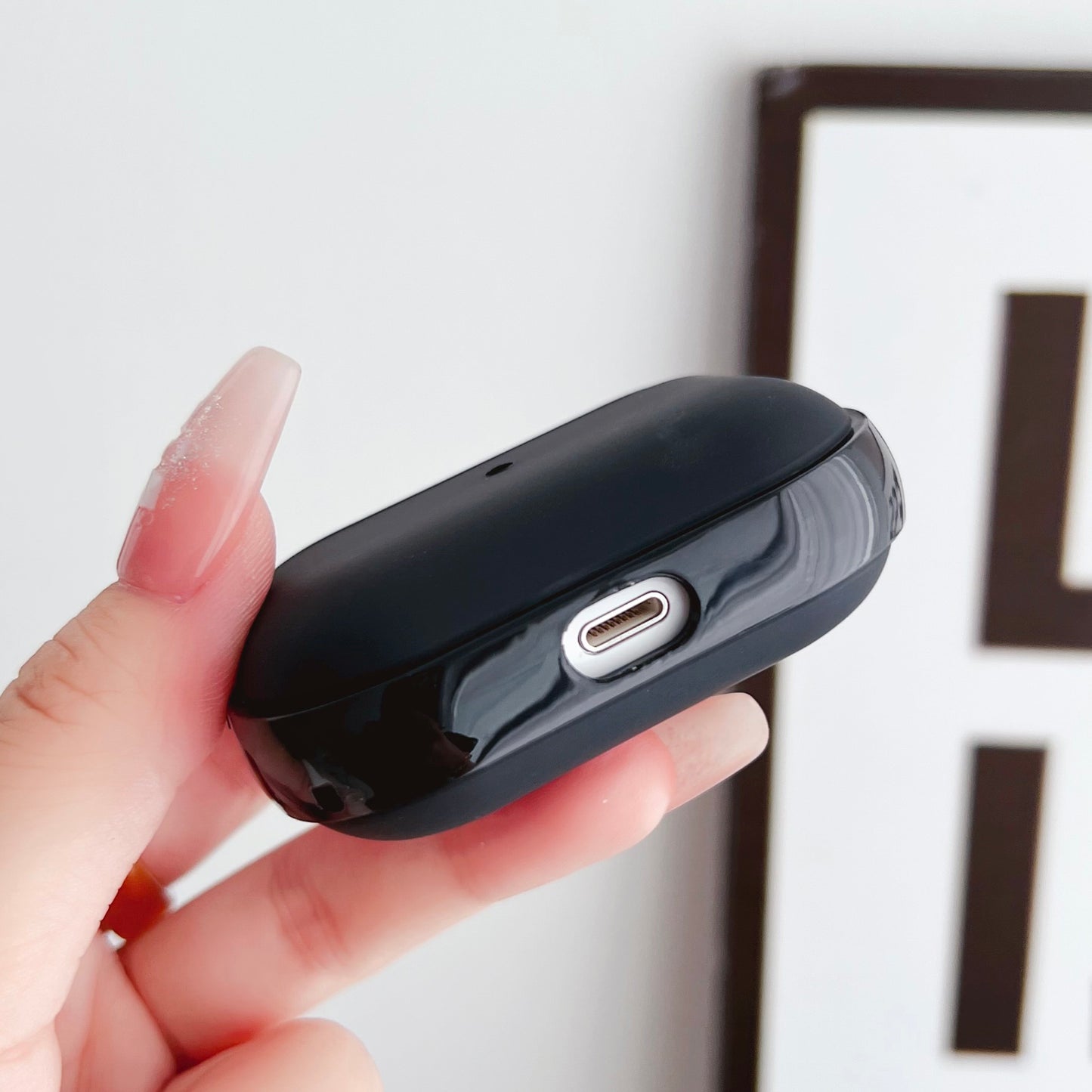 For Apple AirPods Pro Charging Case Cover Bluetooth Headset Shockproof TPU Cover with Wrist Strap
