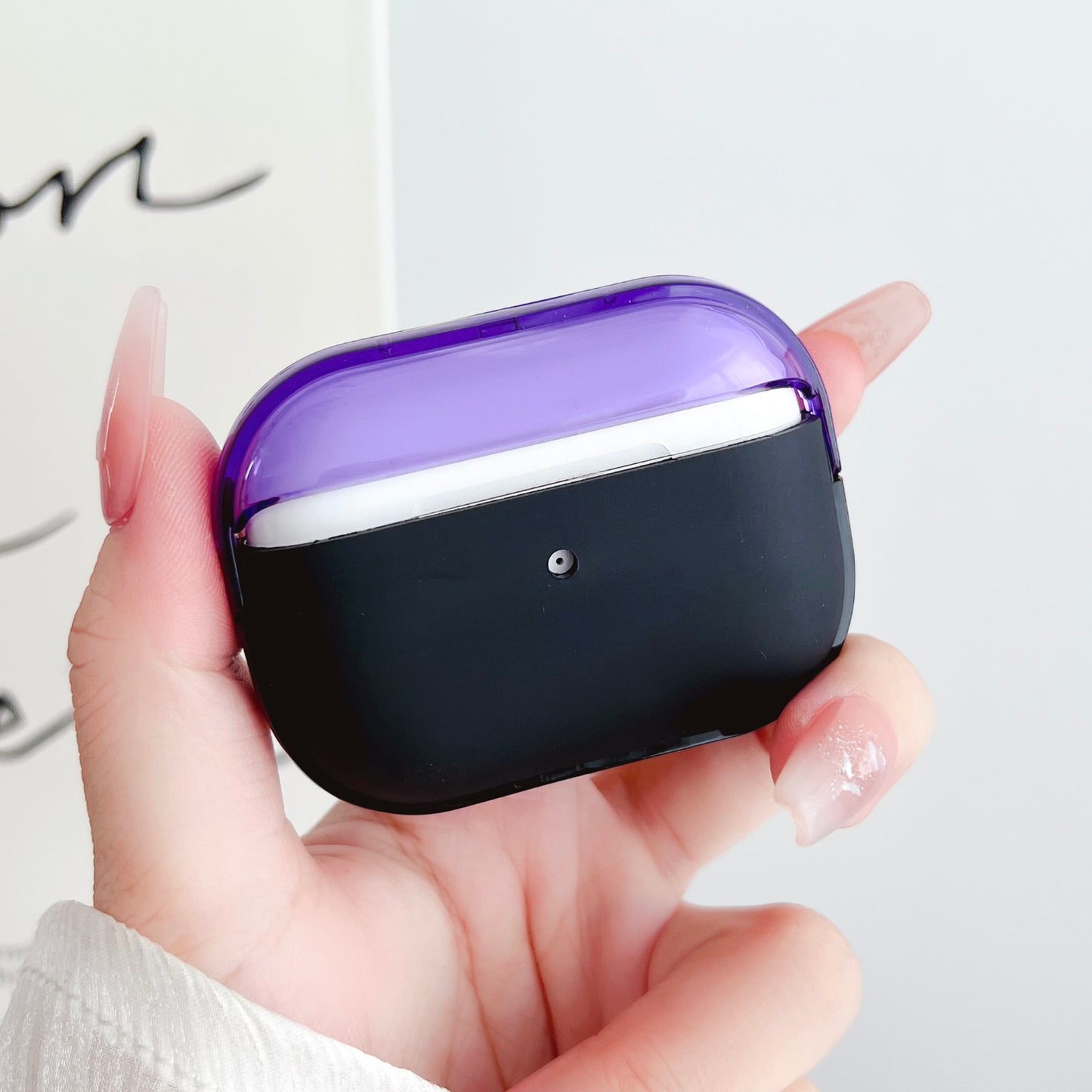 For Apple AirPods Pro Charging Case Cover Bluetooth Headset Shockproof TPU Cover with Wrist Strap