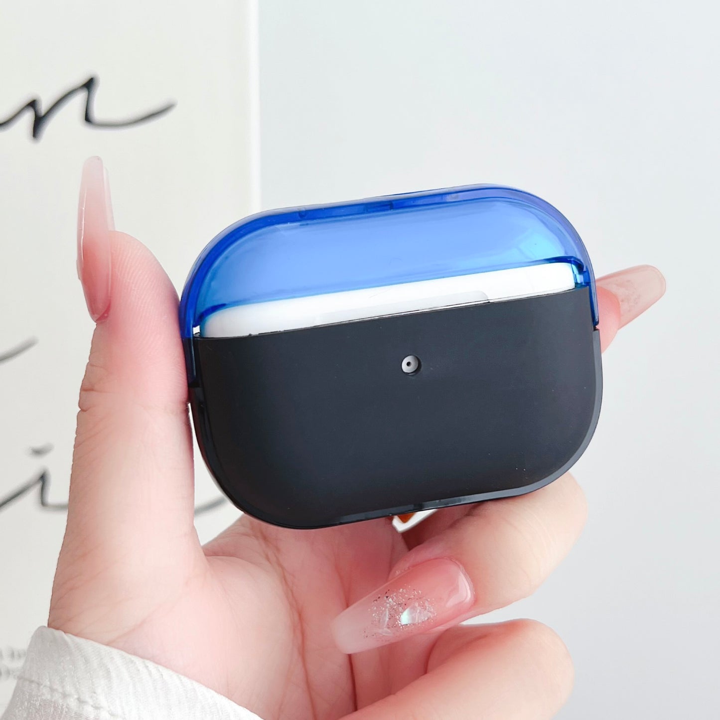 For Apple AirPods Pro Charging Case Cover Bluetooth Headset Shockproof TPU Cover with Wrist Strap