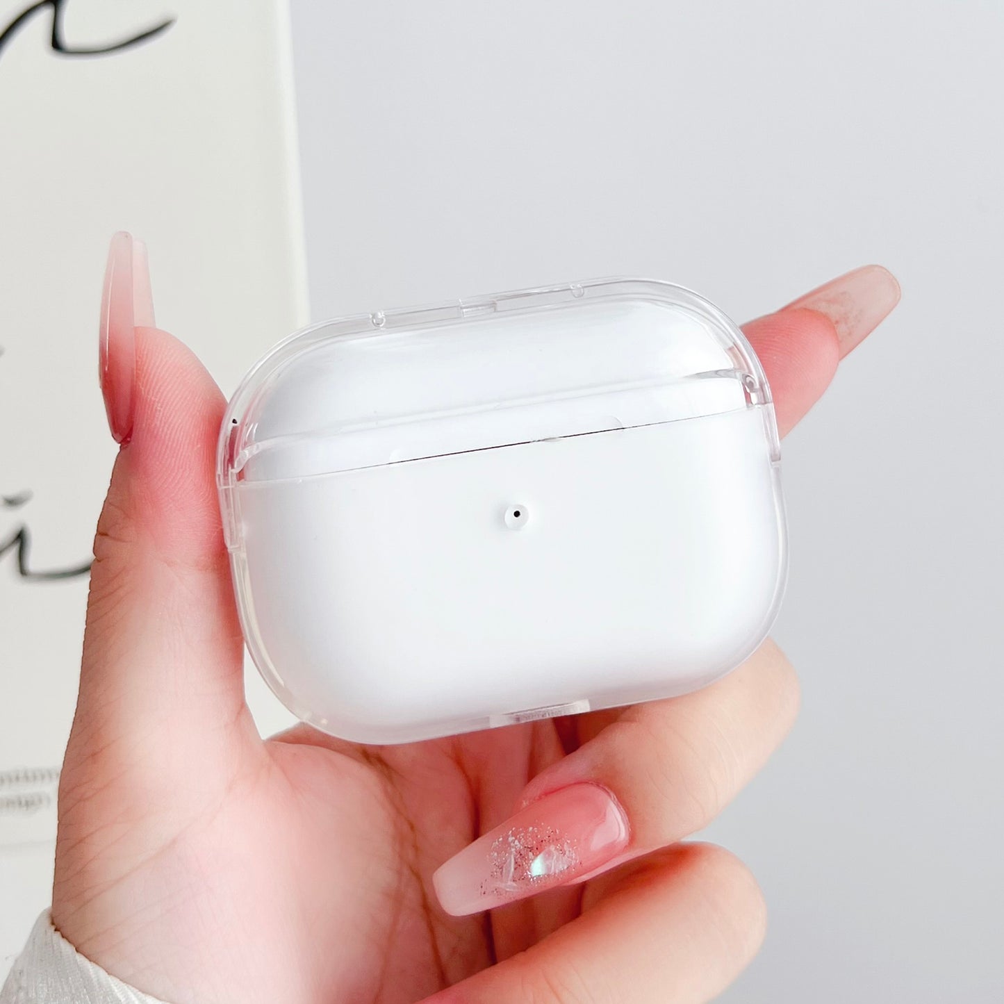 For Apple AirPods Pro Charging Case Cover Bluetooth Headset Shockproof TPU Cover with Wrist Strap