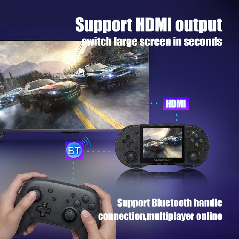 ANBERNIC RG353P 2.4G / 5G Dual-Band 3.5 Display Game Console 16GB+128GB Portable Game Console, 25000 Games