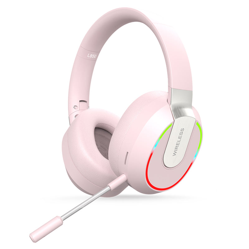 L850 Over-ear Wireless Bluetooth 5.1 Headset RGB Light E-sports Gaming Headphone Support TF Card
