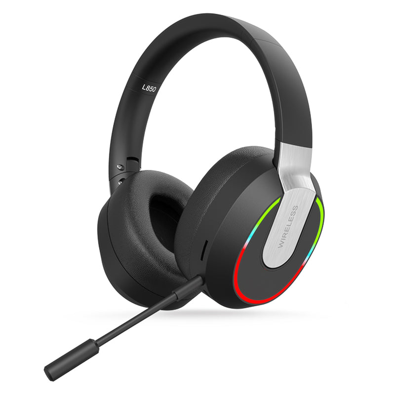 L850 Over-ear Wireless Bluetooth 5.1 Headset RGB Light E-sports Gaming Headphone Support TF Card