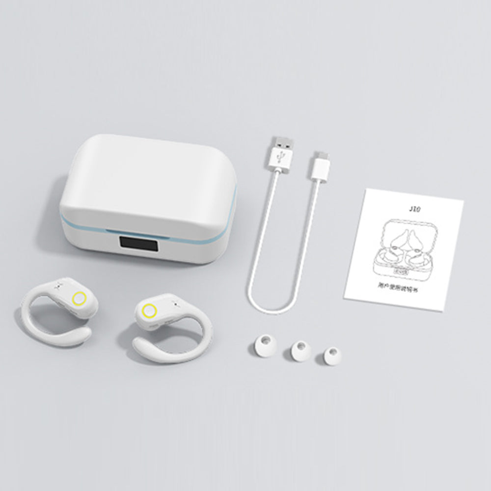 J10 Wireless Bluetooth Headset IPX5 Waterproof Headphones TWS ENC Earbuds with Ear Caps